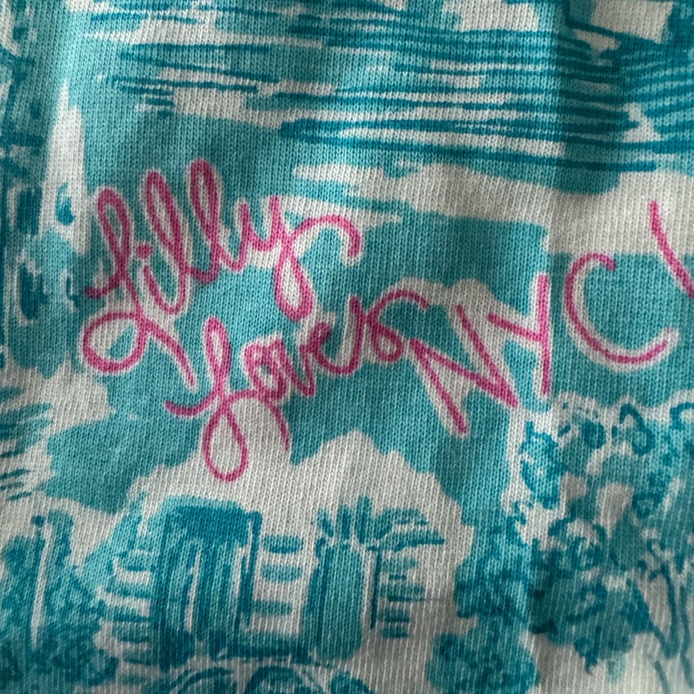 NWT LILLY  Pulitzer KRISTEN Shorely Blue NYC TOILE DRESS, S - Picture 5 of 8